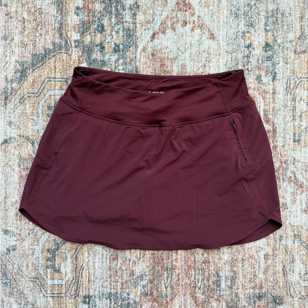 OV techsweat skort burgundy
